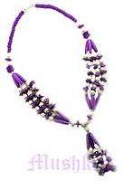 Tripple Row Fringe Necklace - click here for large view